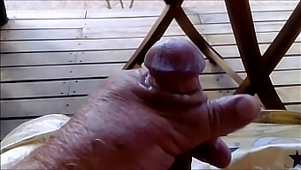 Mature Man Masturbates Outdoors