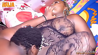 Ebony Beauties Indulge In Pleasuring Each Other'S Bodies