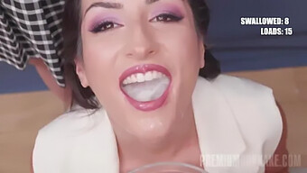 Annie Reis Participates In A Group Sex Scene With Intense Oral And Swallowing Of Cum