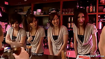 Group Sex Party With Petite Asian Teens In Japanese Nightclub