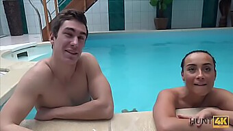 Hidden Cam Captures Steamy Poolside Encounter