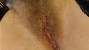 Close-Up Of Hairy Blonde Amateur Pussy