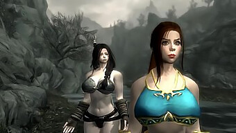 La Aventura Skyhigh De Jenna Y Lacey: Una Experiencia Sensual De Skyrim