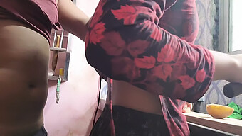 Young Indian Wife Seduced By Her Husband In The Kitchen