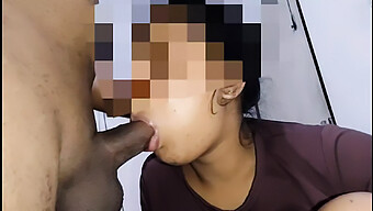 Sri Lankan Teenager Gives Deepthroat Oral Pleasure And Swallows Semen