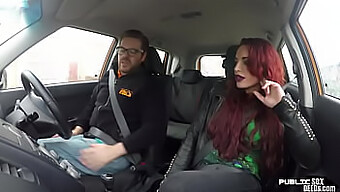 British Teacher Gets Publicly Fucked By A Redhead