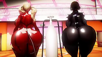 Curvaceous Duo Makoto And Ann In 3d Inflatable Fantasies