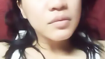 A Young Thai Girl Gets Creative With A Sex Toy While Home Alone